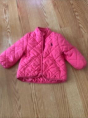 baby size 6months Ralph Lauren Bright Pink Quilted Puffer Jacket - Kids